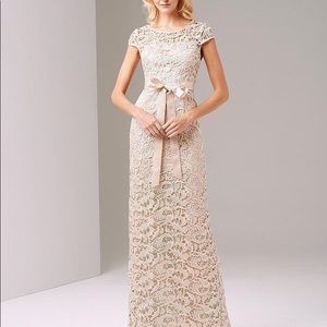 Adrianna Papell Long Ivory Dress